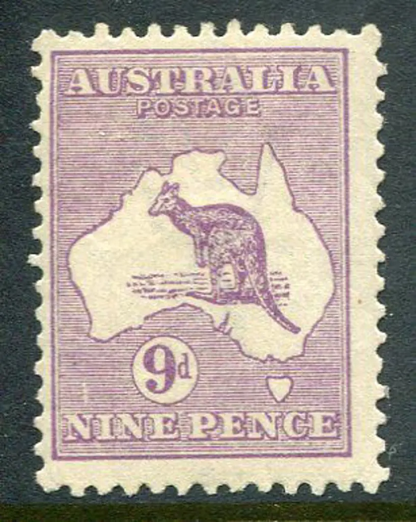 1915/28 3rd Watermark 9d violet, Die IIB, plate 4 ... Image 1++