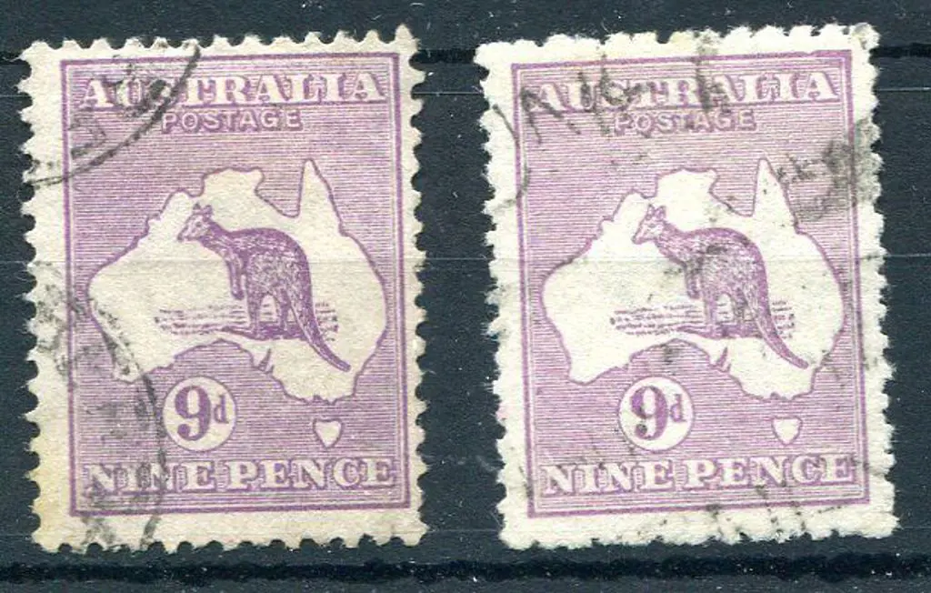 1915/28 3rd Watermark 9d pale violet with 2 ... Image 1++
