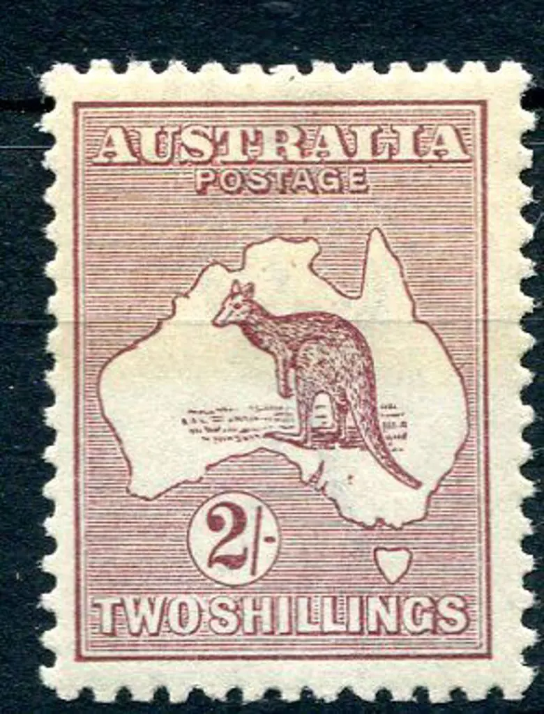 1915/28 3rd Watermark 2/- maroon superb. MLH, well ... Image 1++