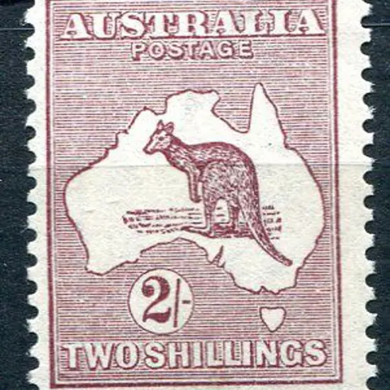 1915/28 3rd Watermark 2/- maroon, Die II. MVLH, ...
