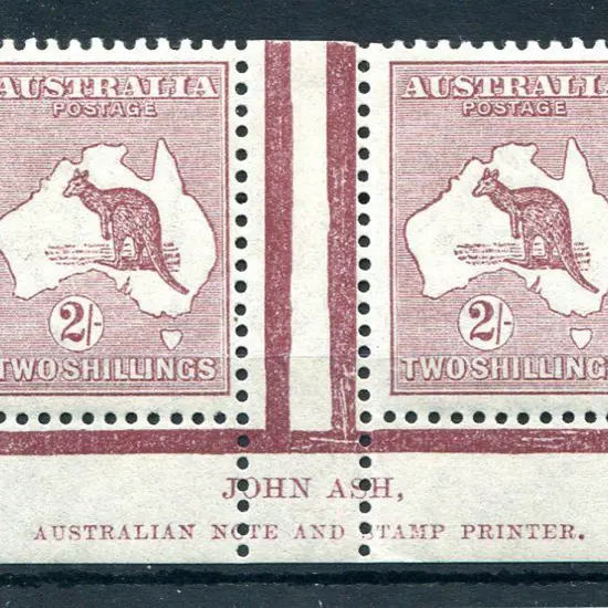 1915/28 3rd Watermark 2/- maroon, Die II John Ash ...