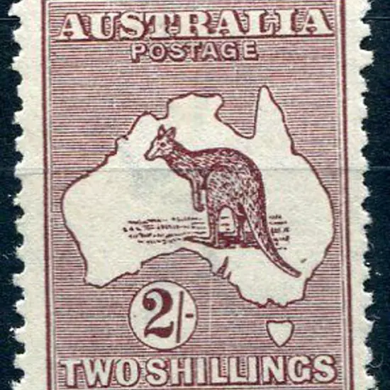 1915/28 3rd Watermark 2/- deep maroon with ...