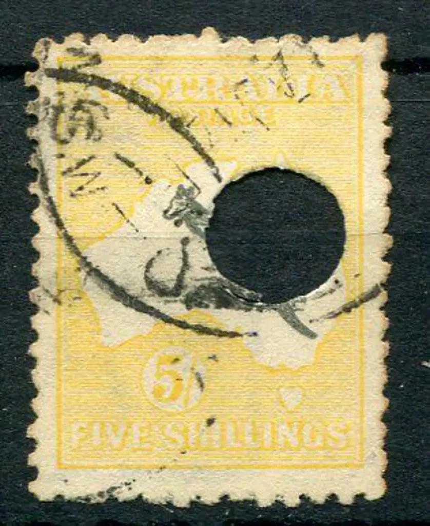 1915/28 3rd Watermark 5/- grey-black & chrome with ... Image 1++