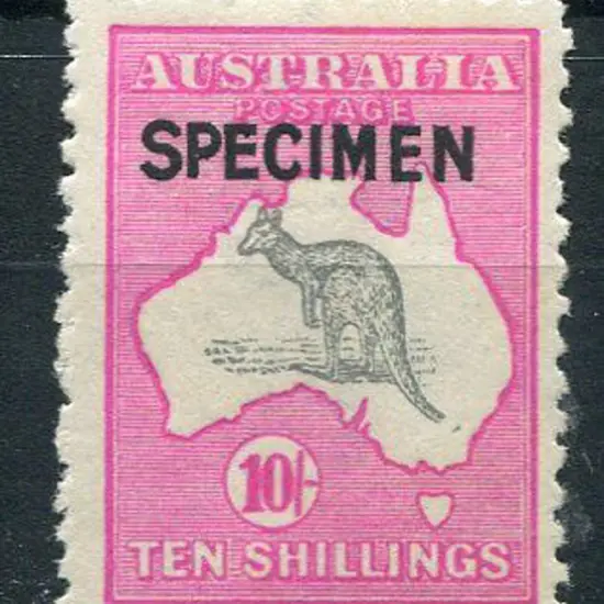 1915/28 3rd Watermark 10/- grey & deep aniline ...