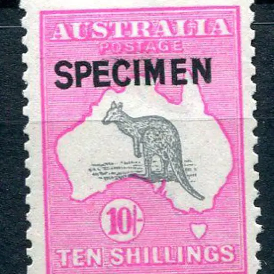 1915/28 3rd Watermark 10/- grey & deep aniline ...