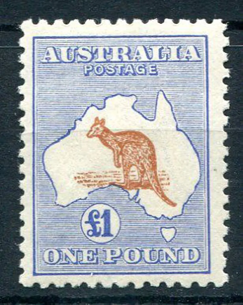 1915/28 3rd Watermark £1 chestnut & blue. A superb ... Image 1++