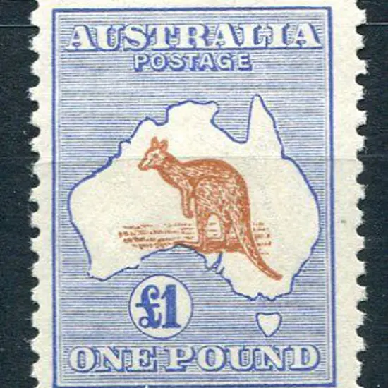 1915/28 3rd Watermark £1 chestnut & blue. A superb ...