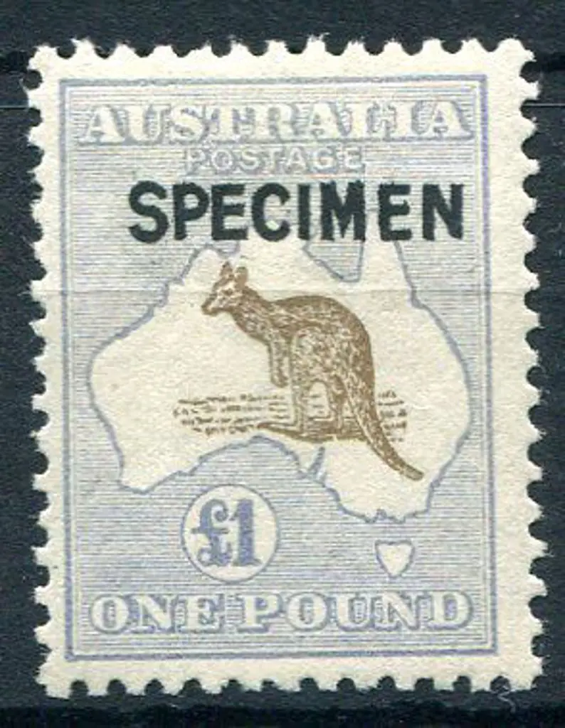 1915/28 3rd Watermark £1 light brown & pale blue ... Image 1++