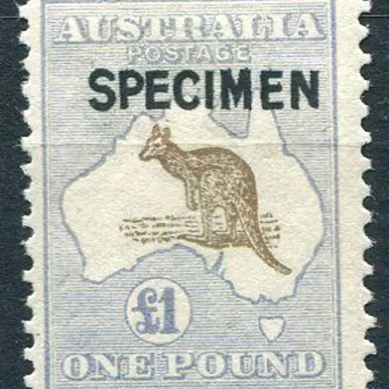 1915/28 3rd Watermark £1 light brown & pale blue ...