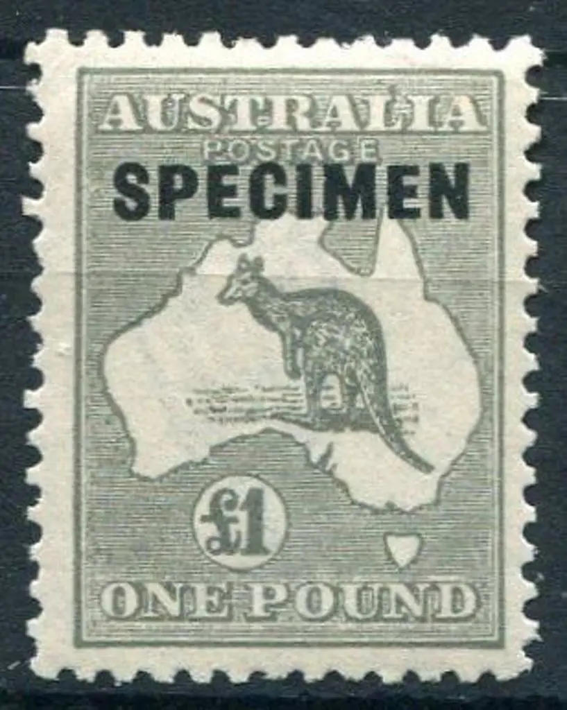 1915/28 3rd Watermark £1 grey ovptd "SPECIMEN" ... Image 1++