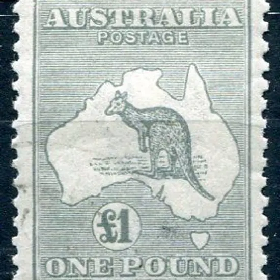 1915/28 3rd Watermark £1 grey. CTO & well centred. ...