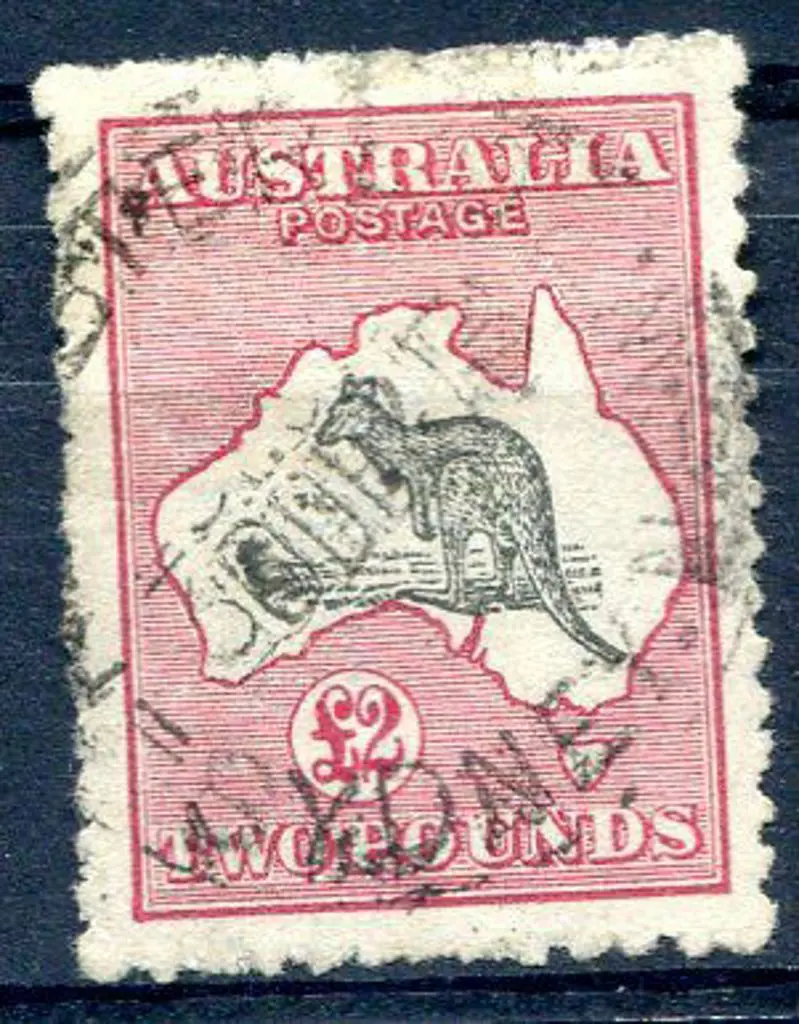 1915/28 3rd Watermark £2 grey black & crimson, ... Image 1++