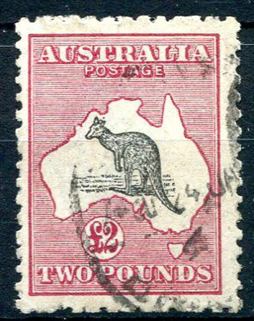 1915/28 3rd Watermark £2 grey-black & crimson with ... Image 1++