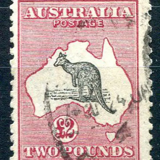 1915/28 3rd Watermark £2 grey-black & crimson with ...