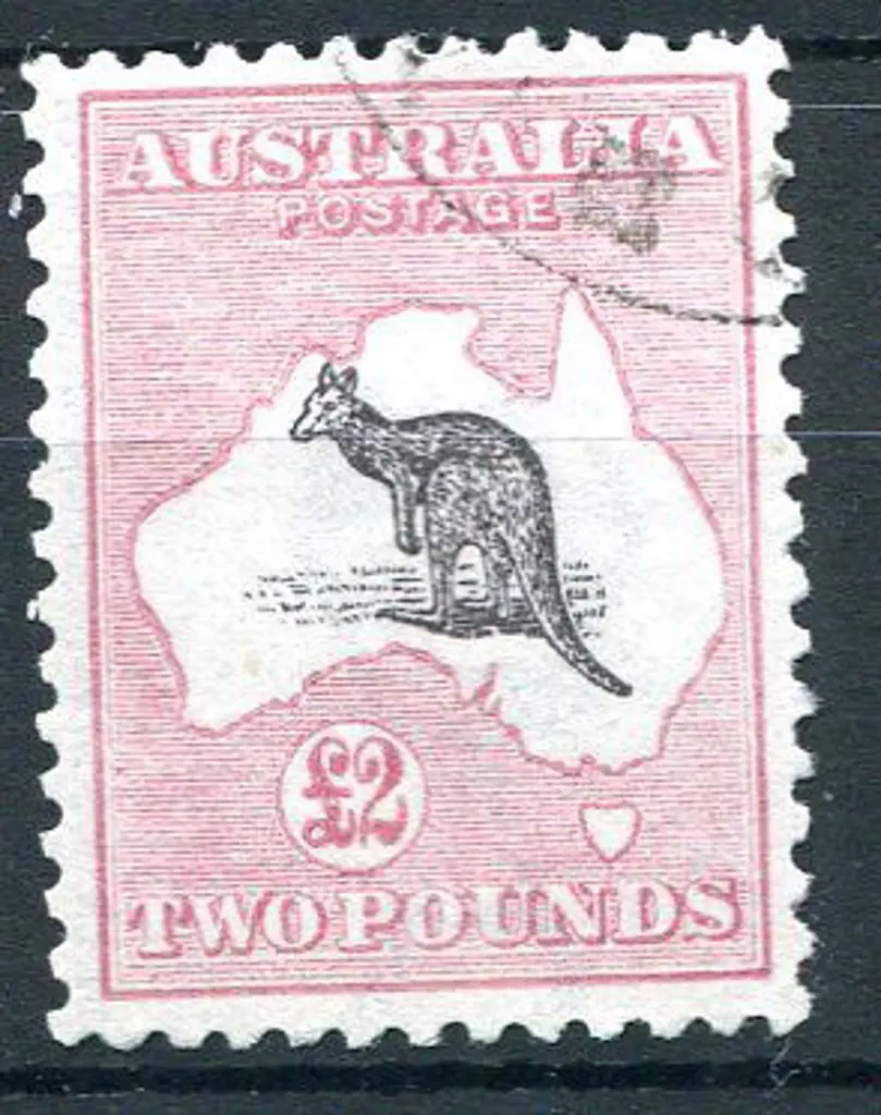 1915/28 3rd Watermark £2 purple-black & rose, CTO ... Image 1++