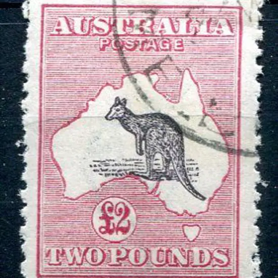 1915/28 3rd Watermark £2 purple black & rose. CTO, ...