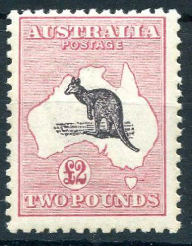 1915/28 3rd Watermark £2 purple black & rose. MUH, ... Image 1++