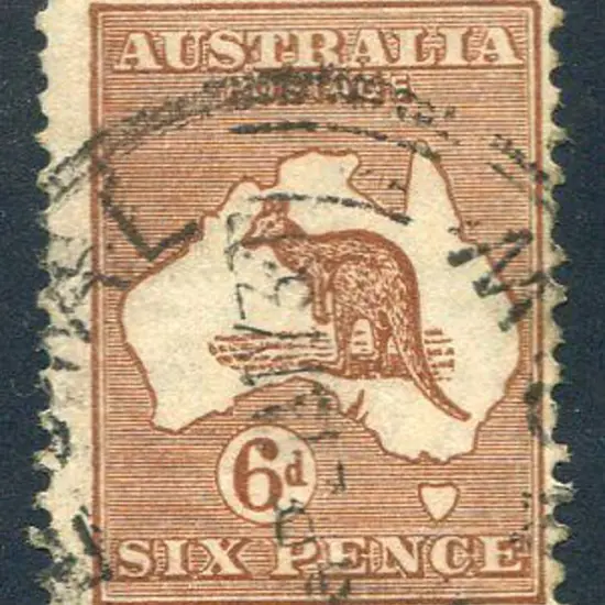 1929/30 Small Multiple Watermark 6d chestnut ...
