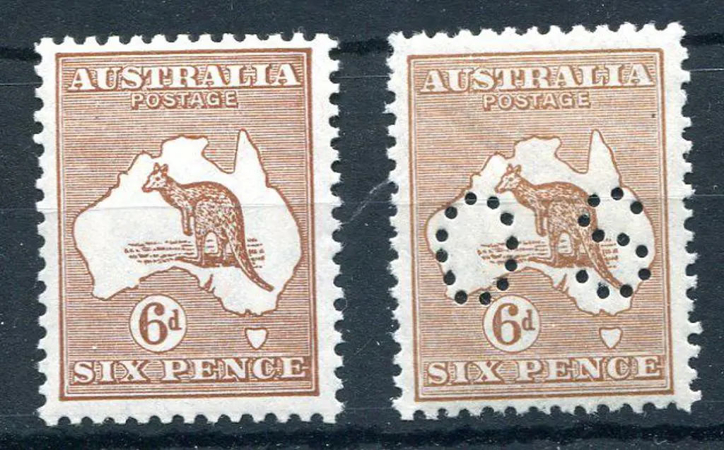 1929/30 Small Multiple Watermark 6d chestnut, MLH ... Image 1++