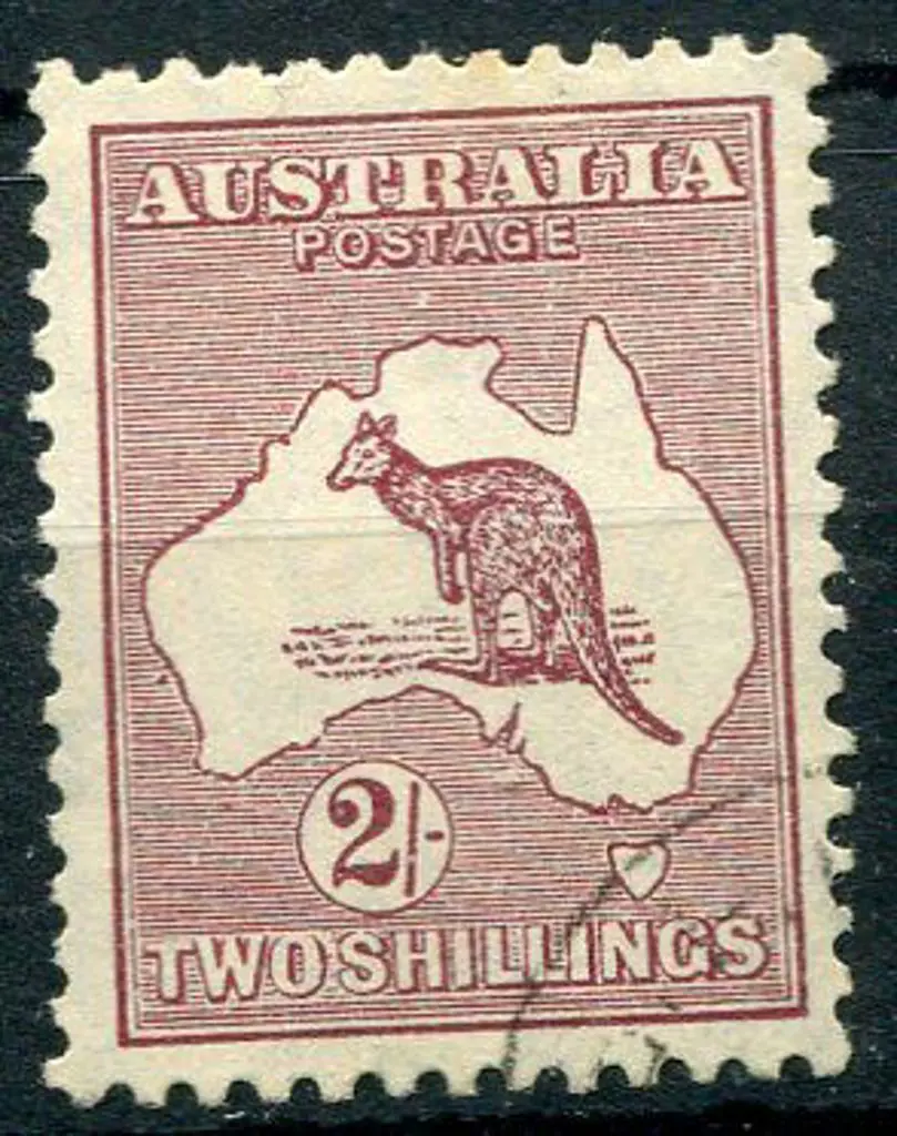 1929/30 Small Multiple Watermark 2/- maroon with ... Image 1++