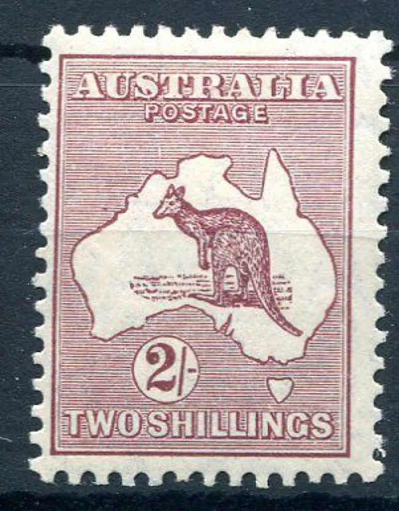 1929/30 Small Multiple Watermark 2/- maroon with ... Image 1++