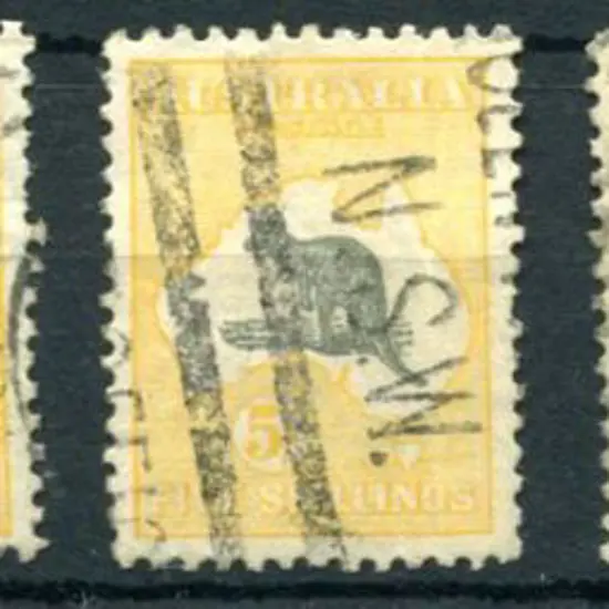 1929/30 Small Multiple Watermark 5/- grey & ...