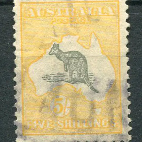 1929/30 Small Multiple Watermark 5/- grey & ...