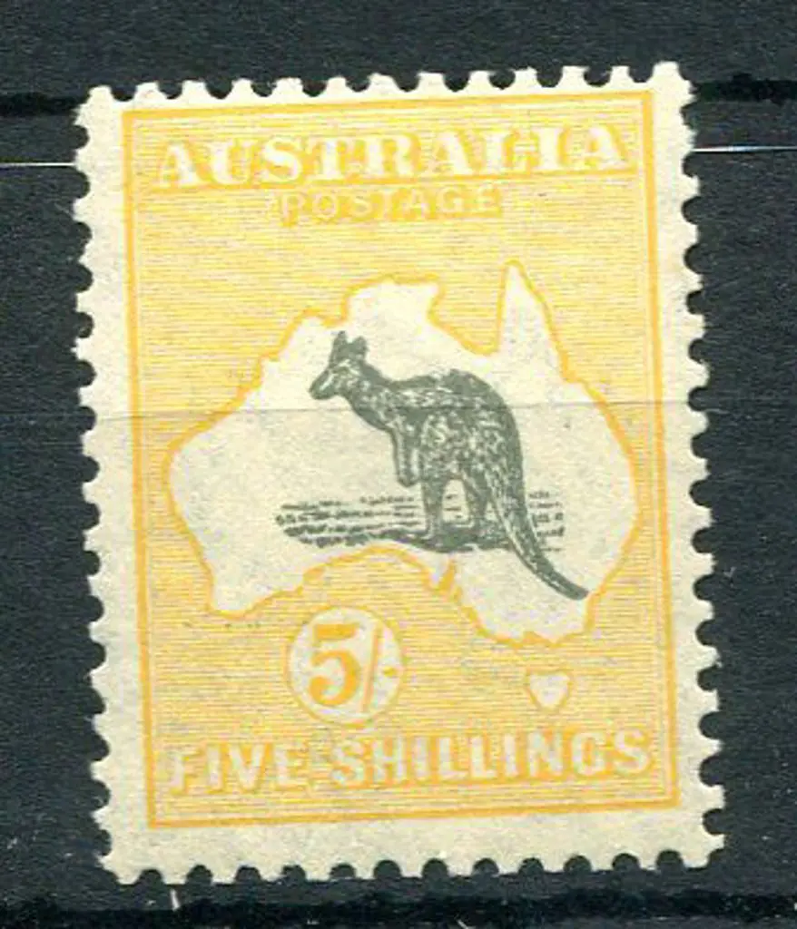 1929/30 Small Multiple Watermark 5/- grey & ... Image 1++