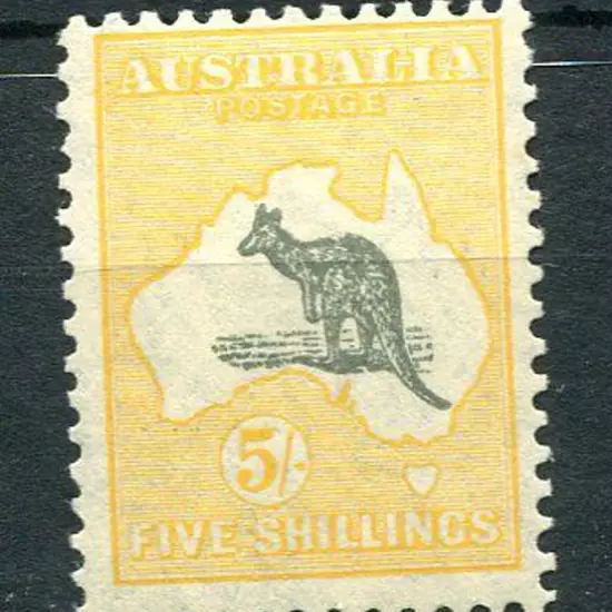 1929/30 Small Multiple Watermark 5/- grey & ...