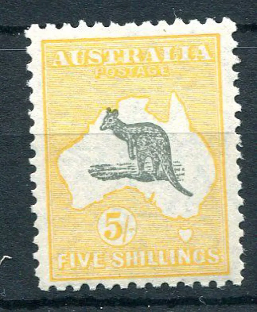 1929/30 Small Multiple Watermark 5/- grey & ... Image 1++