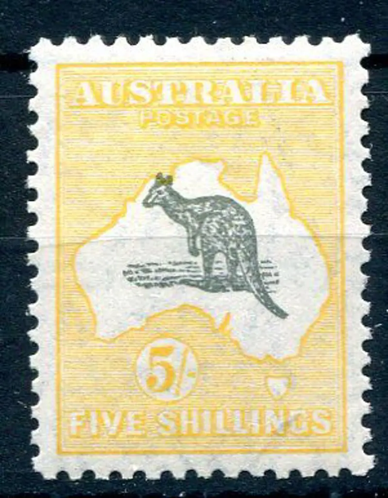 1929/30 Small Multiple Watermark 5/- greyish black ... Image 1++