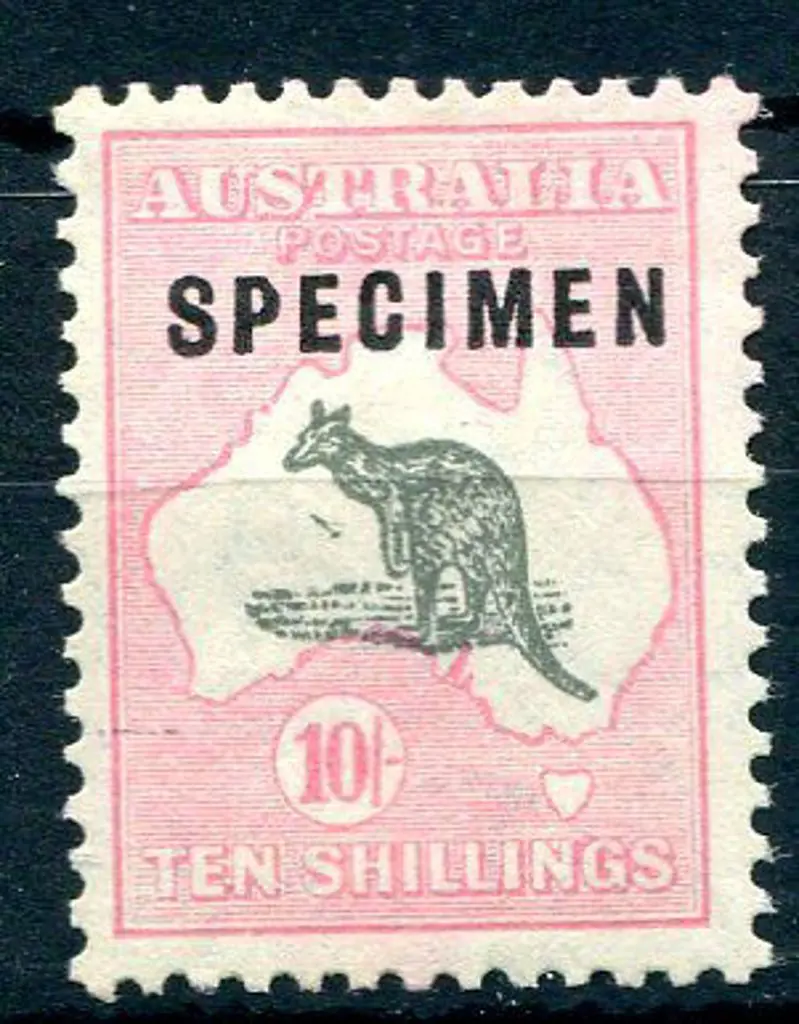 1929/30 Small Multiple Watermark 10/- grey & pale ... Image 1++
