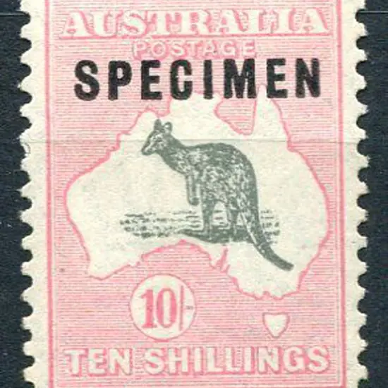 1929/30 Small Multiple Watermark 10/- grey & pale ...