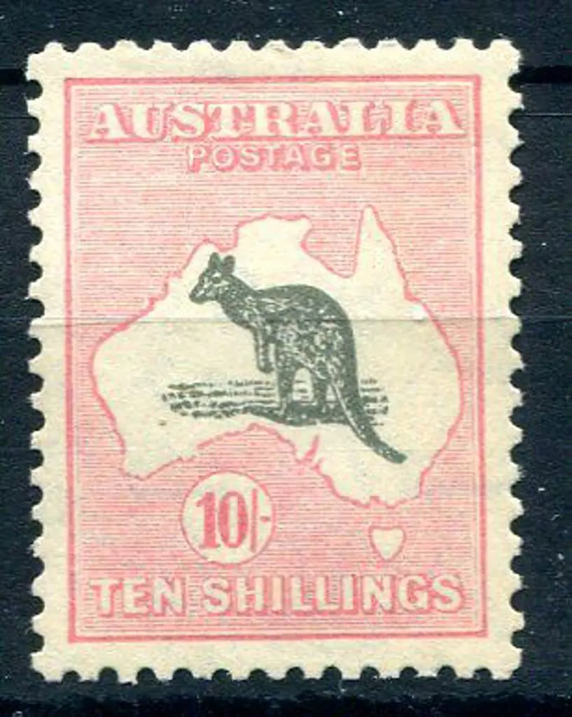 1929/30 Small Multiple Watermark 10/- grey & pale ... Image 1++