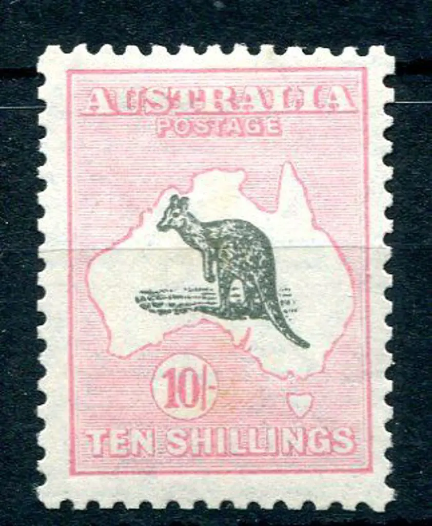 1929/30 Small Multiple Watermark 10/- grey & pale ... Image 1++