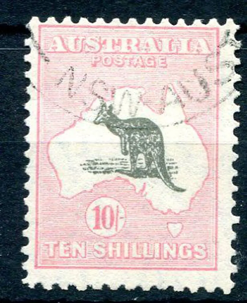 1929/30 Small Multiple Watermark 10/- grey & pale ... Image 1++