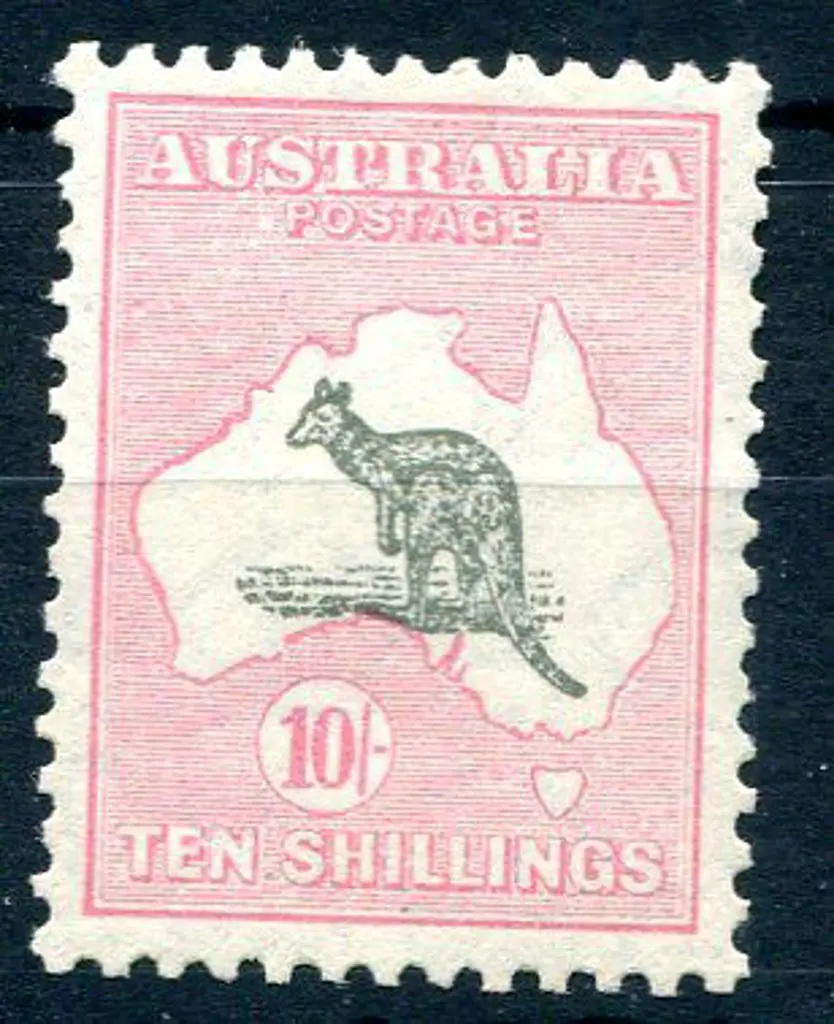 1929/30 Small Multiple Watermark 10/- grey & pale ... Image 1++