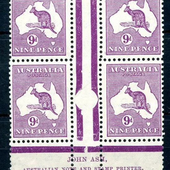 1931-47 CofA Watermark 9d violet, Die IIB, plate 4 ...