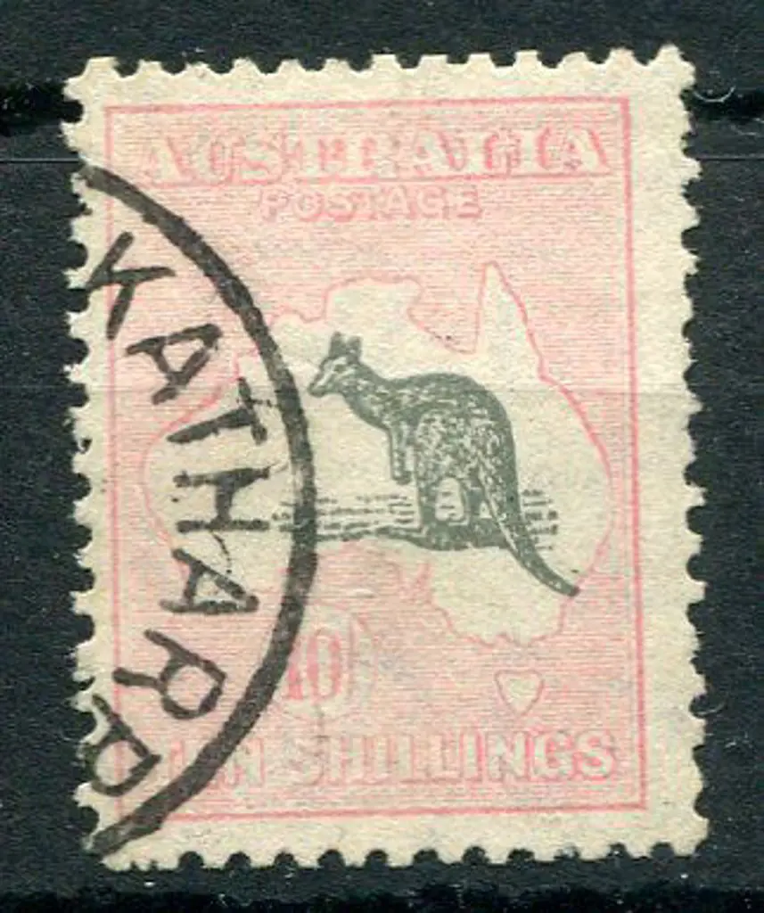 1931-47 CofA Watermark 10/- grey-black & pale ... Image 1++