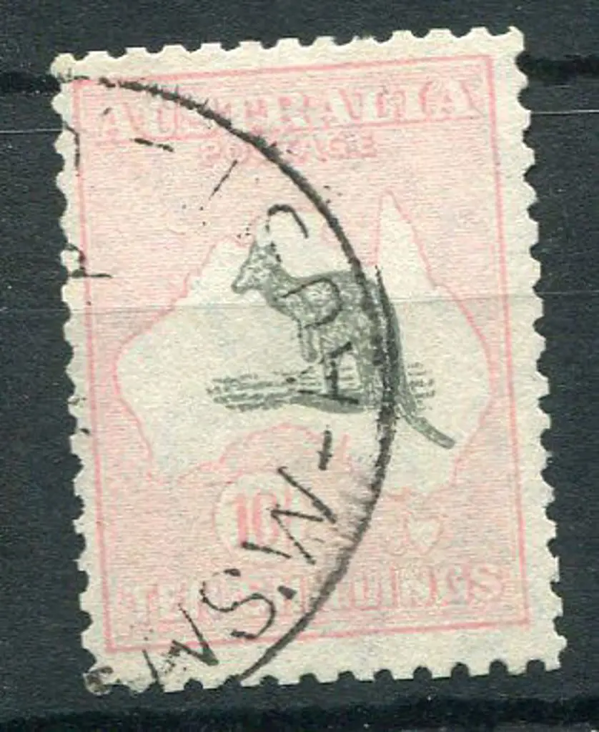1931-47 CofA Watermark 10/- grey-black & pale ... Image 1++