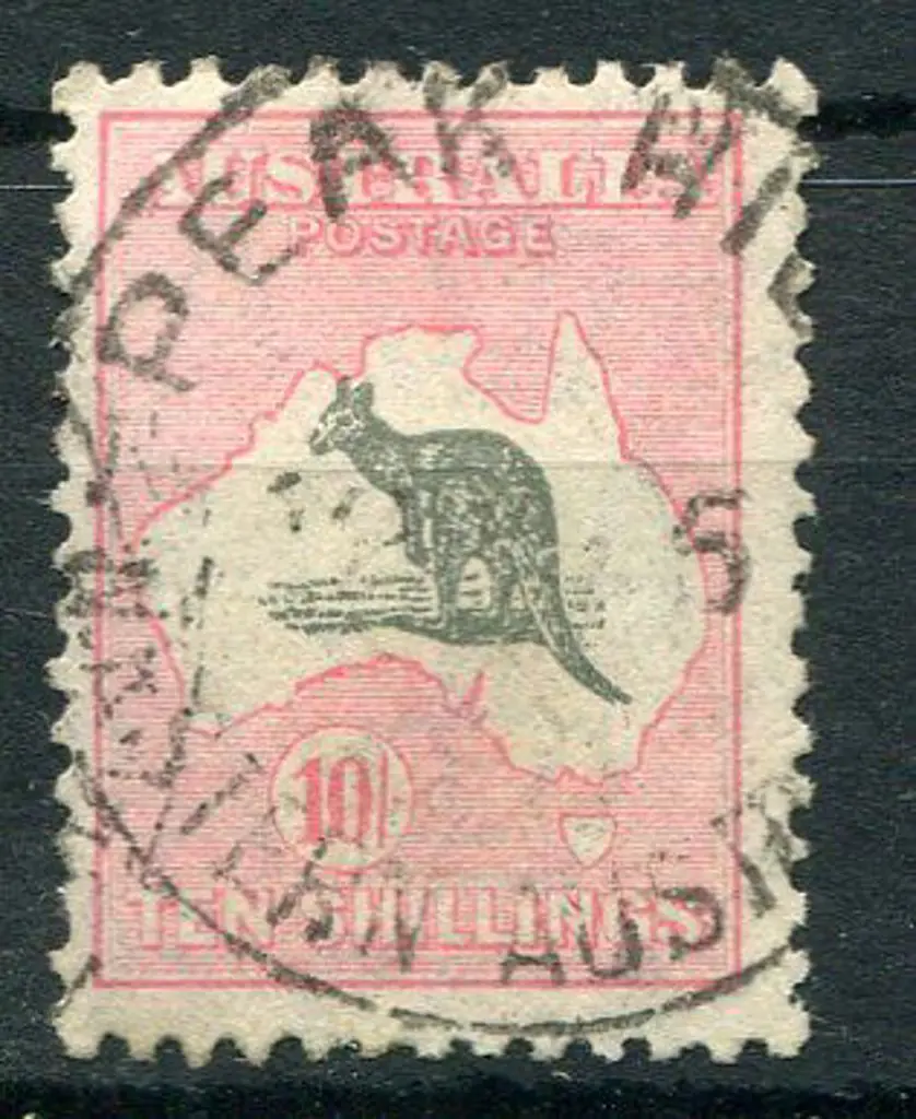 1931-47 CofA Watermark 10/- dark grey & ... Image 1++
