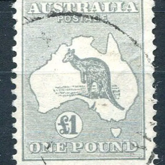 1931-47 CofA Watermark £1 grey. Fine used with a ...