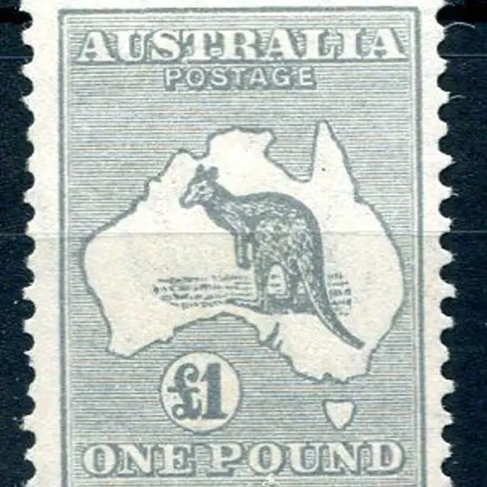 1931-47 CofA Watermark £1 grey. Fine & fresh MVLH ...