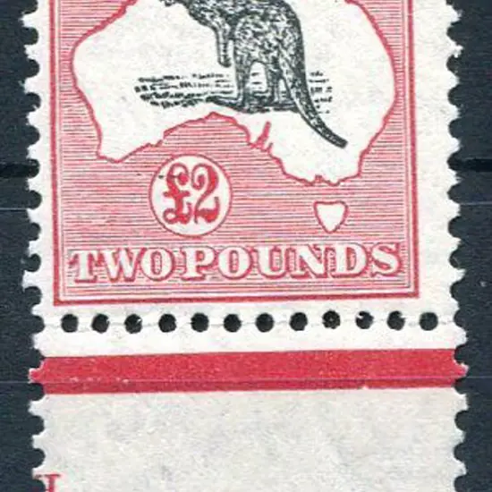 1931-47 CofA Watermark £2 grey & rose-crimson with ...