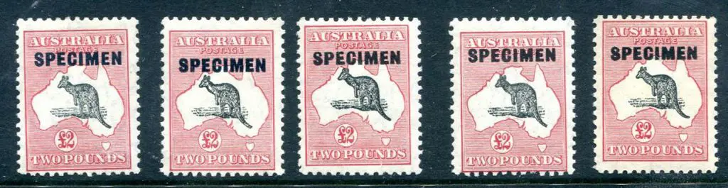 1931-47 CofA Watermark £2 grey-black & rose ... Image 1++