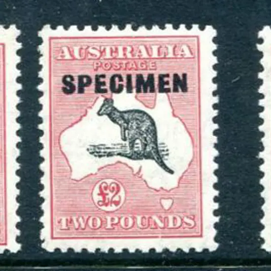 1931-47 CofA Watermark £2 grey-black & rose ...