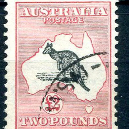 1931-47 CofA Watermark £2 grey-black & rose ...