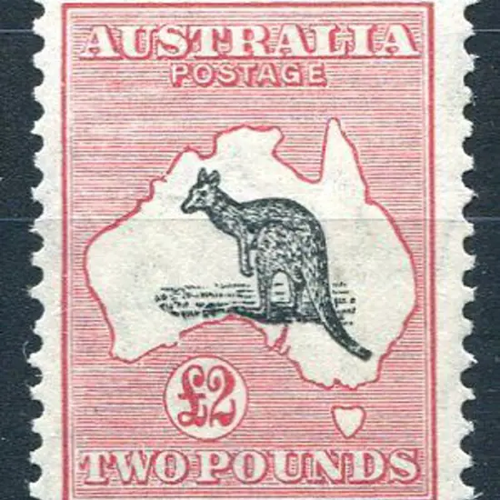 1931-47 CofA Watermark £2 grey-black & rose ...