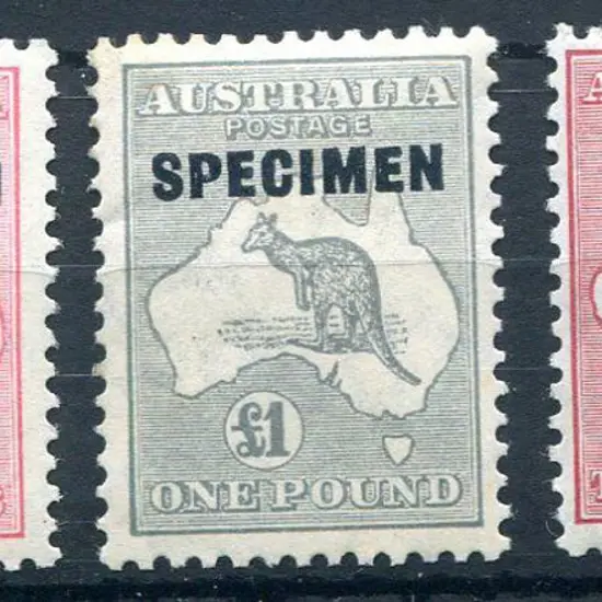 1931-47 CofA Watermark 10/-, £1 & £2 ovptd ...