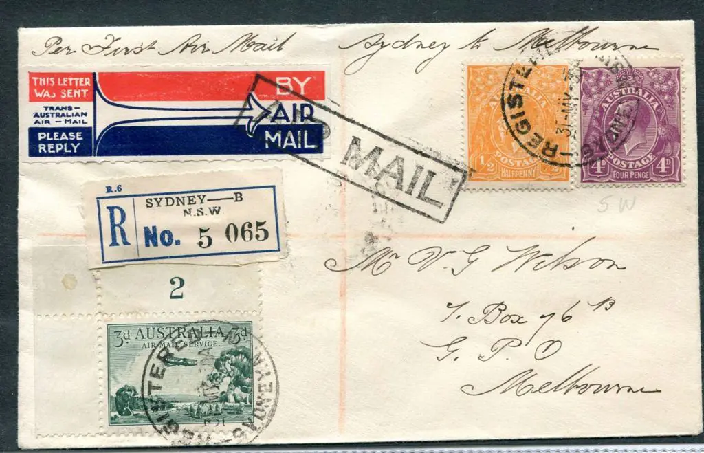 1914-20 Single Watermark ½d orange, 3d green ... Image 1++